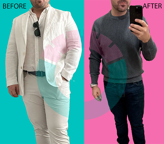 Before and after Zepbound - photo by Off Weight Loss Solutions