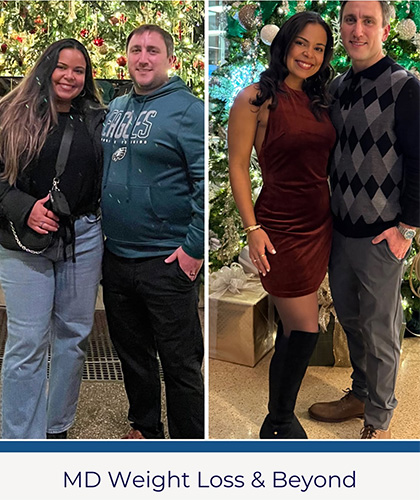 Weight loss program before and after - photos by MD Weight Loss & Beyond
